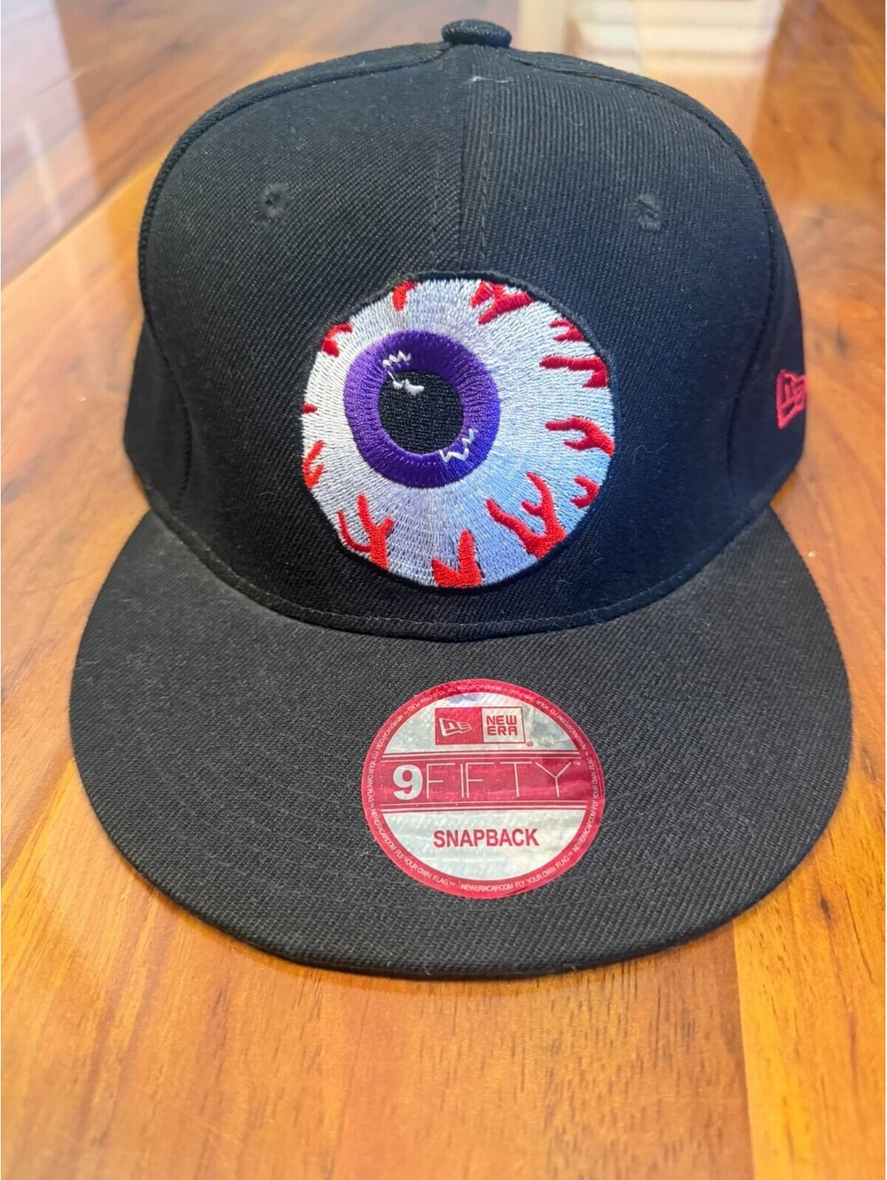 New Era MNWKA Mishka Snapback Hat Black/Red Eye Ball Embroidered Cap